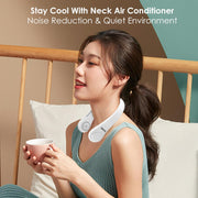 Portable Neck Fan Rechargeable Smart Cooling With 3 Speed USB Charging Low Noise Mini Fans For Kitchen Travel Outdoor & Office For Men & Women